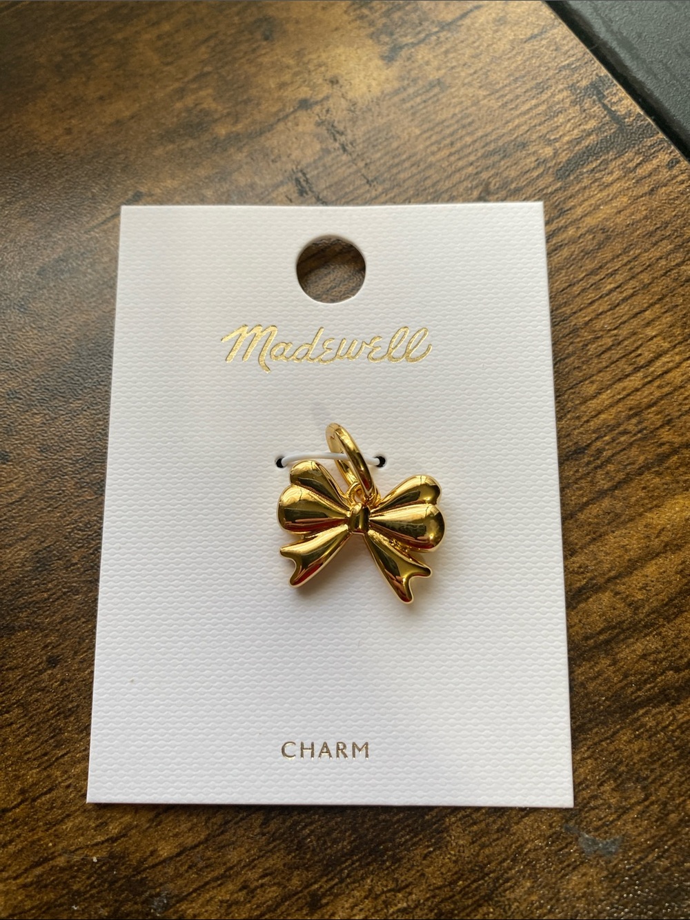 NWT MADEWELL Bow Charm - Picture 4 of 6
